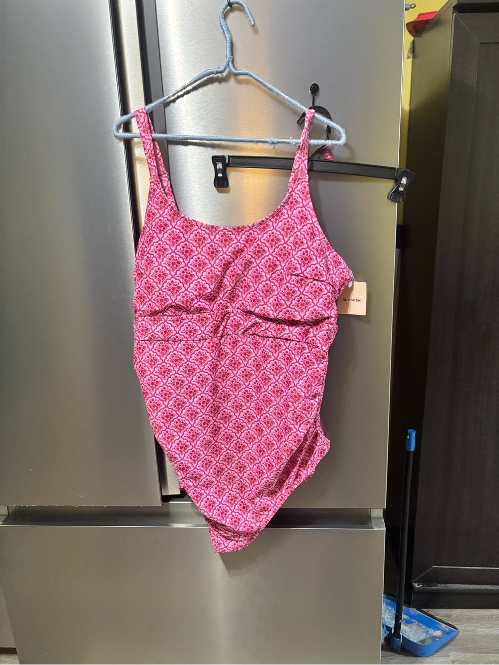 BloomChic Pink Printed Girls' One-Piece Swimsuit - Picture 1 of 1